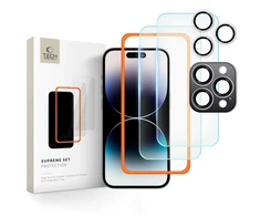 Tech-Protect Supreme Set apsauginis stiklas Apple iPhone 16 Pro – transparent (3 vnt.)