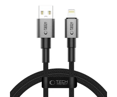 Tech-Protect UltraBoost DNA USB-A / Lightning kabelis 15W/2.4A 100 cm - pilka