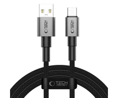 Tech-Protect UltraBoost DNA USB-A / USB-C kabelis 15W/3A 200cm – pilkas