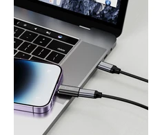 Adapteris Lightning į USB-C Tech-Protect Ultraboost juodos spalvos