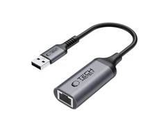 Tech-Protect UltraBoost USB-A 3.0 / Ethernet RJ45 1000Mbps adapteris - Juodas