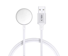 Tech-Protect UltraBoost USB-A belaidis įkroviklis skirtas Apple Watch 1m – baltos spalvos
