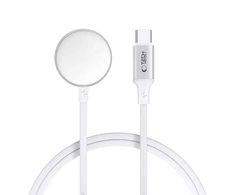 Tech-Protect UltraBoost USB-C belaidis įkroviklis skirtas Apple Watch 1m – baltos spalvos
