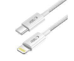 Tech-Protect UltraBoost USB-C / Lightning PD27W/3A laidas 200 cm - pilka