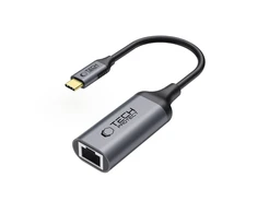 Tech-Protect UltraBoost USB-C į Ethernet RJ45 1000Mbps adapteris - Juodas