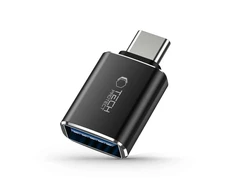 Adapteris USB-C į USB OTG Tech-Protect Ultraboost juodos spalvos