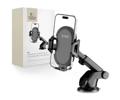 Tech-Protect V1 Car telefono laikiklis for Windshield/Cockpit – juodos spalvos