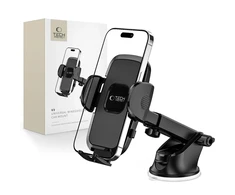 Tech-Protect V3 automobilinis telefono laikiklis for windshield/cockpit – juodos spalvos