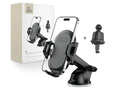 Tech-Protect V5 automobilinis telefono laikiklis for cockpit / air vent – juodos spalvos
