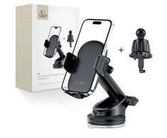 Tech-Protect V7 automobilinis telefono laikiklis for cockpit / air vent – juodos spalvos