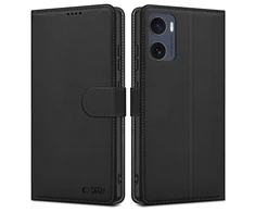 Tech-Protect piniginės dėklas, skirtas Motorola Moto G05 / E15 - Matinis Juodas