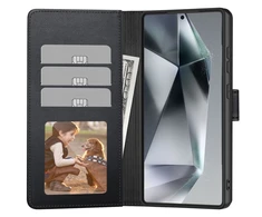 Tech-Protect Wallet Samsung Galaxy S25 – dėklas telefonui juodos spalvos