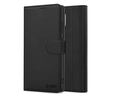 Tech-Protect Wallet Samsung Galaxy A56 5G – Matte dėklas telefonui juodos spalvos