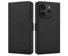 Tech-Protect Wallet Xiaomi Redmi Note 14 5G - Matte dėklas telefonui juodos spalvos