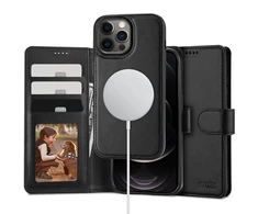 Tech-Protect Wallet MagSafe Apple iPhone 12 / 12 Pro – dėklas telefonui juodos spalvos