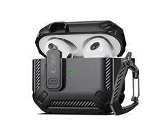 Tech-Protect X-CarboAirPods Pro 1 / 2 – dėklas ausinėms juodos spalvos