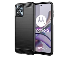 Telefono dėklas Hurtel Carbon Case silicone, skirtas Motorola Moto G13