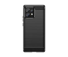 Telefono dėklas Hurtel Carbon Case silicone, skirtas Motorola Edge 40 Pro