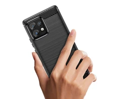 Telefono dėklas Hurtel Carbon Case silicone, skirtas Motorola Edge 40 Pro