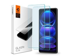 Spigen Glas.TR Slim 2 vnt. - Apsauginis stiklas skirtas Xiaomi Redmi Note 12 Pro 5G/12 Pro+ 5G/POCO X5 Pro 5G