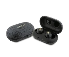 Ausinės Bluetooth TWS ENC Guess 4G Metal GUTWSP4EGK juodos spalvos