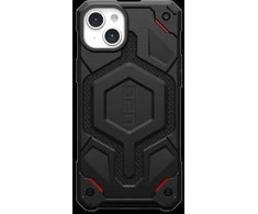 UAG Urban Armor Gear dėklas MONARCH PRO, suderinamas su „MagSafe“, skirtas IPHONE 15 Plus, juodos spalvos, kevlaras