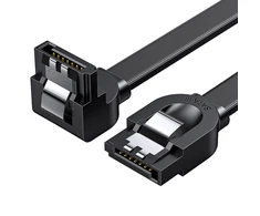 SATA UGREEN US217 kampinis kabelis 0.5m - Juodas
