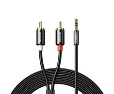 Ugreen AV116 10591 audio mini jack cable 3.5 mm (male) / 2RCA (male) 5m - juodas