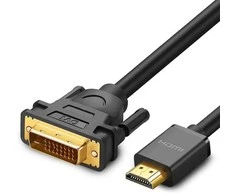 Kabelis Ugreen HDMI-DVI (24+1) kištukai 1.5m dvikryptis (1080P@60Hz) juodas HD106