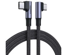 UGREEN US335 Kampinis USB-C kabelis 5A 100W 1m - Juodas