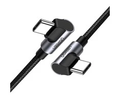 UGREEN US323 USB-C – USB-C kampinis laidas PD 3A 60W 1m