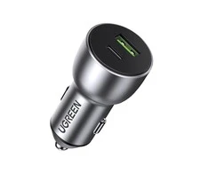 Automobilinis įkroviklis Ugreen CD213 USB-C/USB-A 36W pilkas