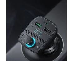 UGREEN CD229 FM siųstuvas Bluetooth 5.0 USB QC 3.0 USB-C PD Micro SD