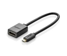 Adapteris UGREEN 20134 Micro HDMI į HDMI, 20cm (juodas)