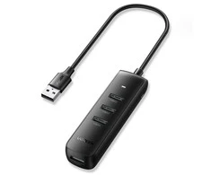 UGREEN CM416 4 az 1-ben USB-4x USB adapteris 0.25m (fekete)