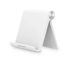 Ugreen LP115 30485 120 x 107 mm stalinis planšetinio kompiuterio arba telefono laikiklis 4.7-11" - baltos spalvos