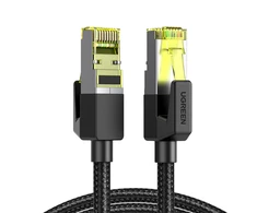 UGREEN NW150 pintas tinklo kabelis, Ethernet RJ45, 7 kat., F / FTP, 2 m (juodas)