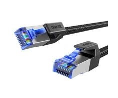 UGREEN NW153 pintas tinklo kabelis, Ethernet RJ45, 8 kat., F / FTP, 1.5 m (juodas)