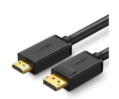 Kabelis Ugreen DP101 DisplayPort to HDMI 1.5m juodas