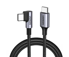 UGREEN US255 USB-C į USB-C alkūninis kabelis, 3A, 60W, 0.5 m (juodas)