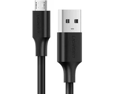 UGREEN USB - Micro USB laidas QC 3.0 2.4A 2m juodas