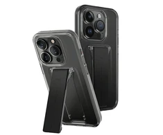 UNIQ Heldro Mount dėklas su stovu Apple iPhone 15 Pro Max 6.7" dūmų dūmų