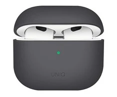 UNIQ dėklas Lino AirPods 3 gen.silikoninis pilkos spalvos
