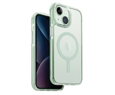 UNIQ dėklas Combat Apple iPhone 15 Plus / 14Plus 6.7" Maglick Charging mėtų spalvos