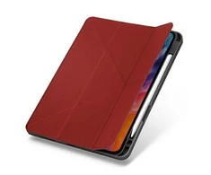 UNIQ dėklas Transforma Rigor Apple iPad Air 10,9" (2020) raudonos spalvos Antimicrobial
