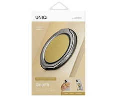 UNIQ Gripfit 360 Magnetic Mount&amp;Kickstand magnetinis laikiklis geltonos spalvos