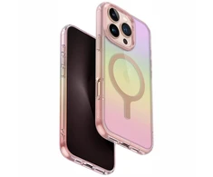 Dėklas Uniq Iridescia Magclick Charging Case for iPhone 16 Pro - Rožinė