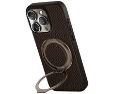 Uniq Keva Air Magclick įkrovimo GripFit dėklas, skirtas iPhone 16 Pro – rudas