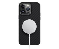 UNIQ dėklas Keva Apple iPhone 15 Pro Max 6.7″ Magclick Charging carbon juodos spalvos