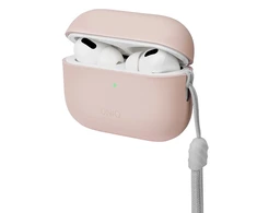 UNIQ dėklas Lino AirPods Pro 2 genSilicone (2022/2023) rožinės spalvos